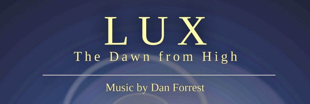 High School Choir Poster with title LUX.