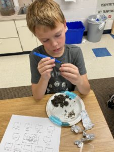 5th grade students in Mr. Burbach's class dissected owl pellets last week.