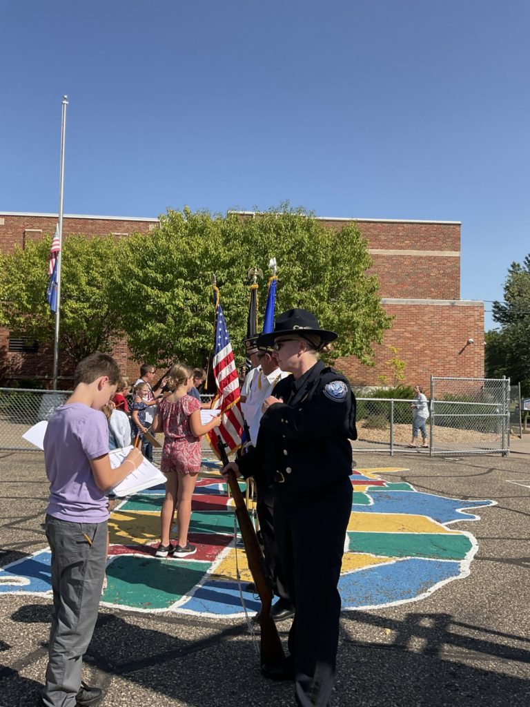 Students at Willow River recently participated in their Annual Patriot's Day celebration.