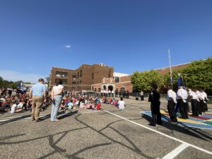 Students at Willow River recently participated in their Annual Patriot's Day celebration.  