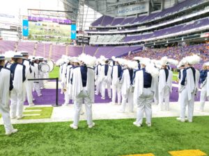HHS Marching Band at US Bank Stadium performance