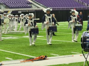 HHS Marching Band at US Bank Stadium performance
