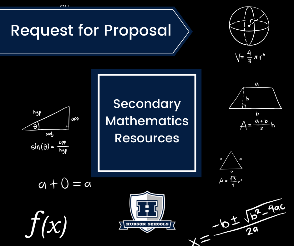 Secondary Mathematics Resources RFP image.