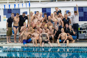 Boys swim & dive sectionals champs team picture